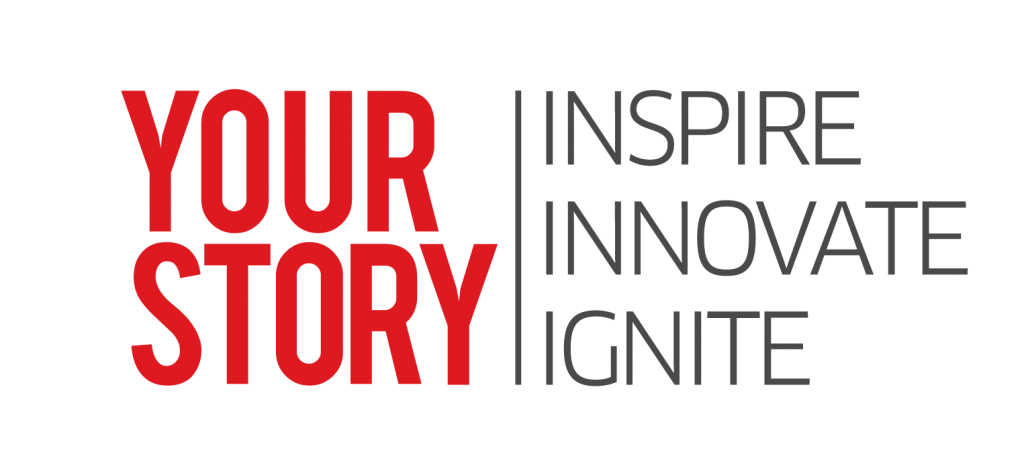 Official logo of YourStory Media with the words 'Inspire, Innovate, Ignite' written on the right