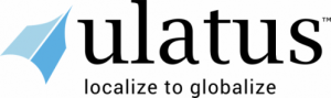 Official logo of Ulatus with the tagline 'localize to globalize' written underneath
